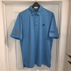 Adidas Golf Polo- Blue- Size X-Large- Vaughn Taylor logo